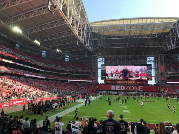 State Farm Stadium, section: 120, row: 12, seat: 1