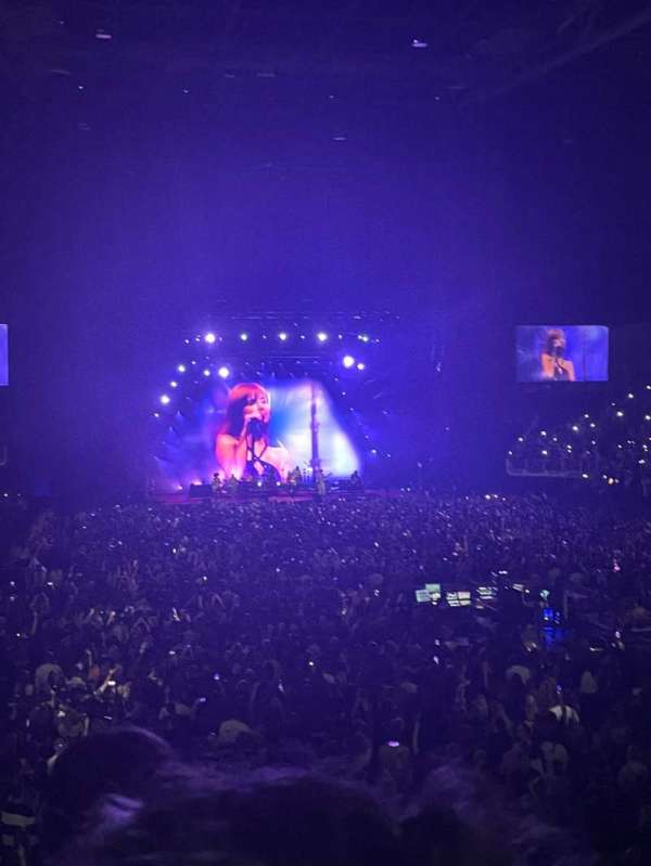 The O2, London, section: 106, row: S, seat: 176