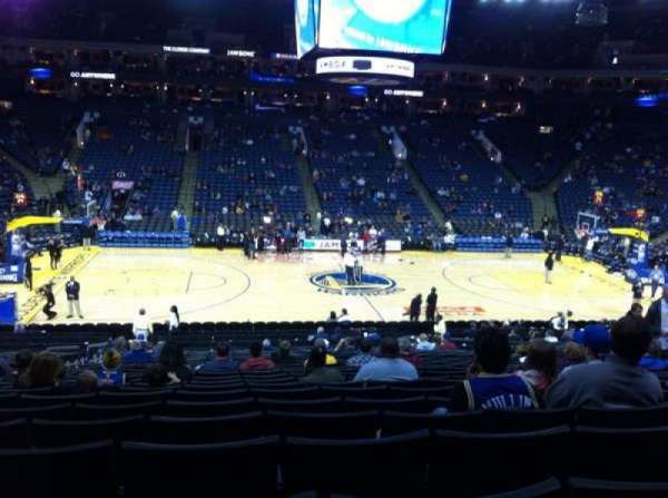 Oakland Arena, section: 115, row: 22, seat: 9