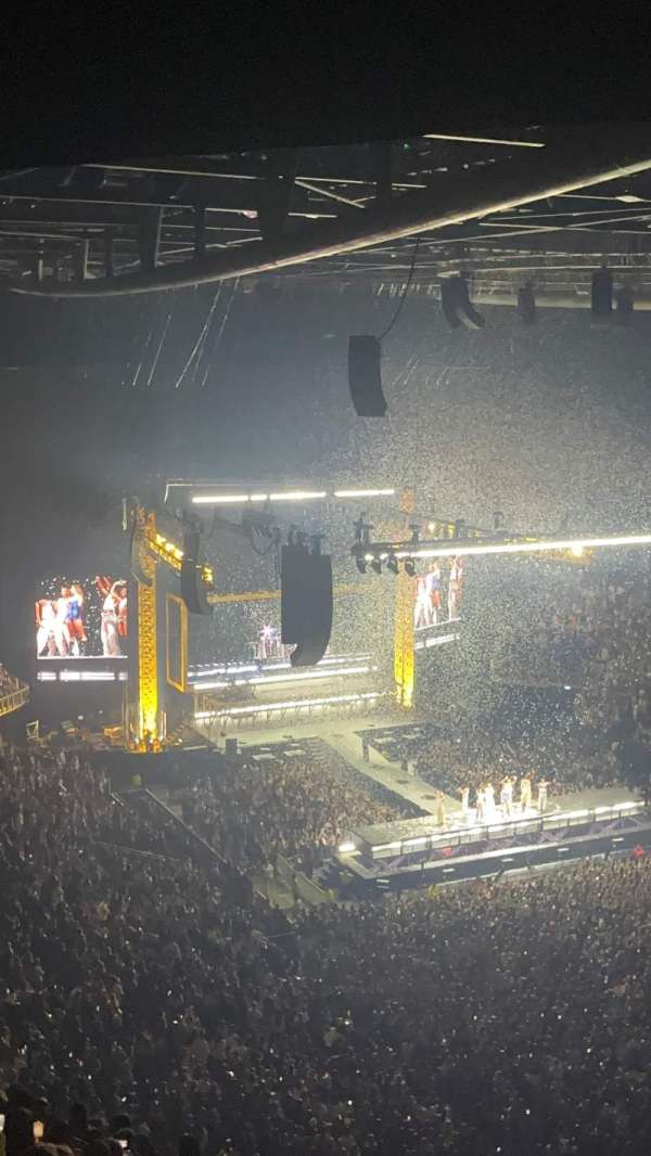 The O2, London, section: 408, row: J, seat: 432
