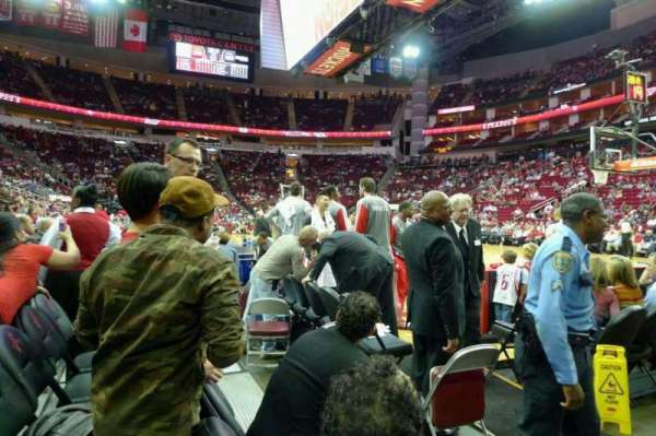 Toyota Center, section: C118A, row: C, seat: 1