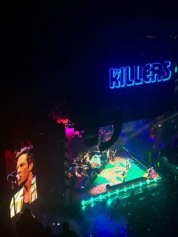 The O2, London, section: 402, row: M, seat: 491