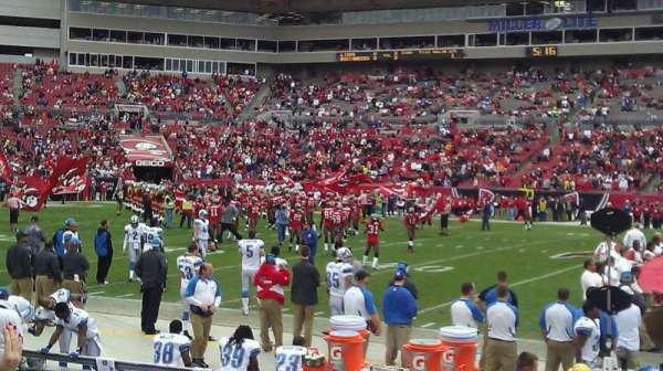 Raymond James Stadium, section: 136, row: E, seat: 9