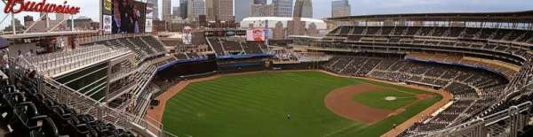 Target Field, section: 327, row: 8, seat: 1