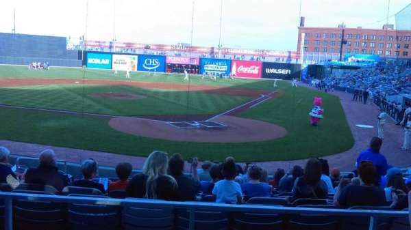 CHS Field, section: 110, row: 1, seat: 4