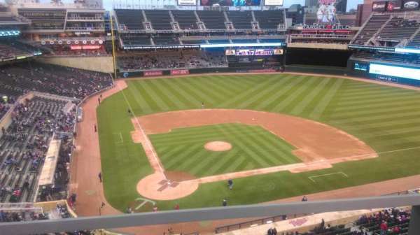 Target Field, section: 213, row: 1, seat: 1
