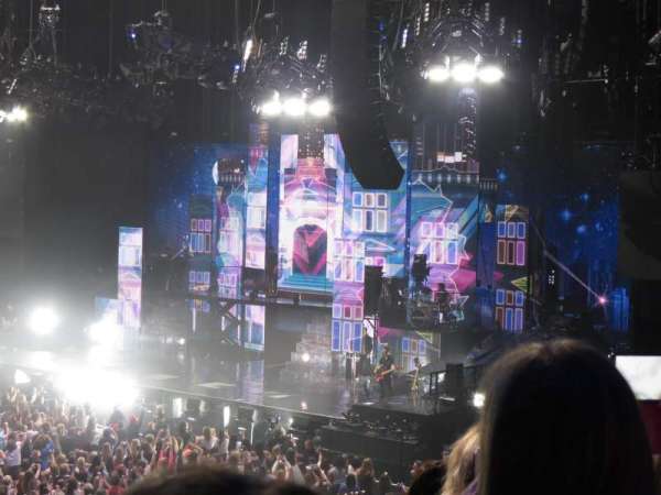 The O2, London, section: 111, row: U, seat: 345