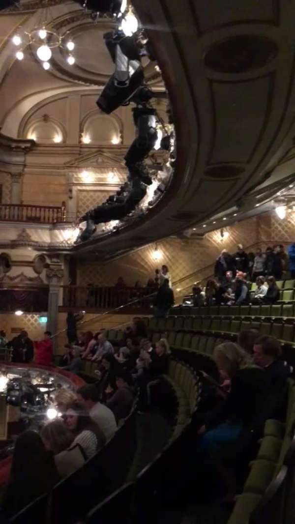 Victoria Palace Theatre, section: Royal Circle, row: D, seat: 34