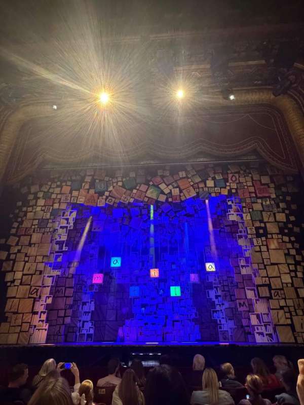 Palace Theatre, Manchester, section: Stalls, row: E, seat: 22