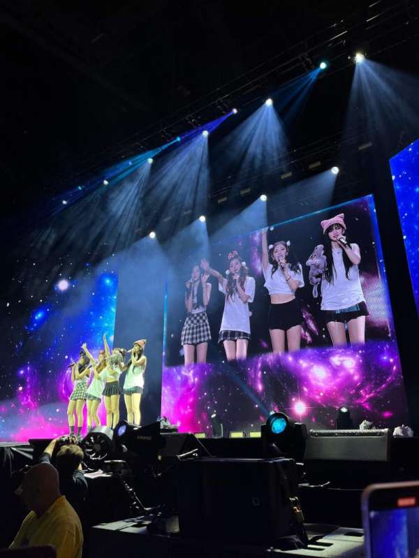 The O2, London, section: Floor A3, row: A, seat: 43