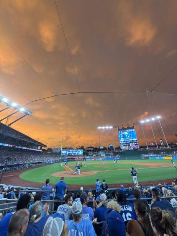 Kauffman Stadium, section: 130, row: F, seat: 4