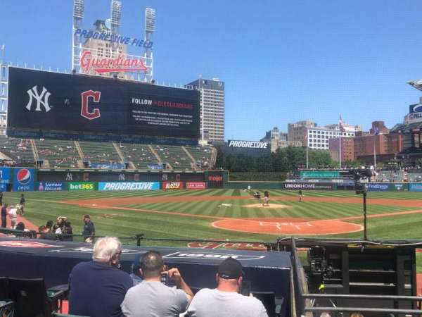 Progressive Field, section: 154, row: M, seat: 5