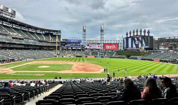 Rate Field, section: 123, row: 34, seat: 9