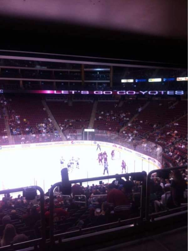 Desert Diamond Arena, section: 122, seat: 1