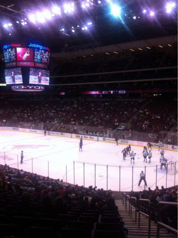 Desert Diamond Arena, section: 109, row: W, seat: 1