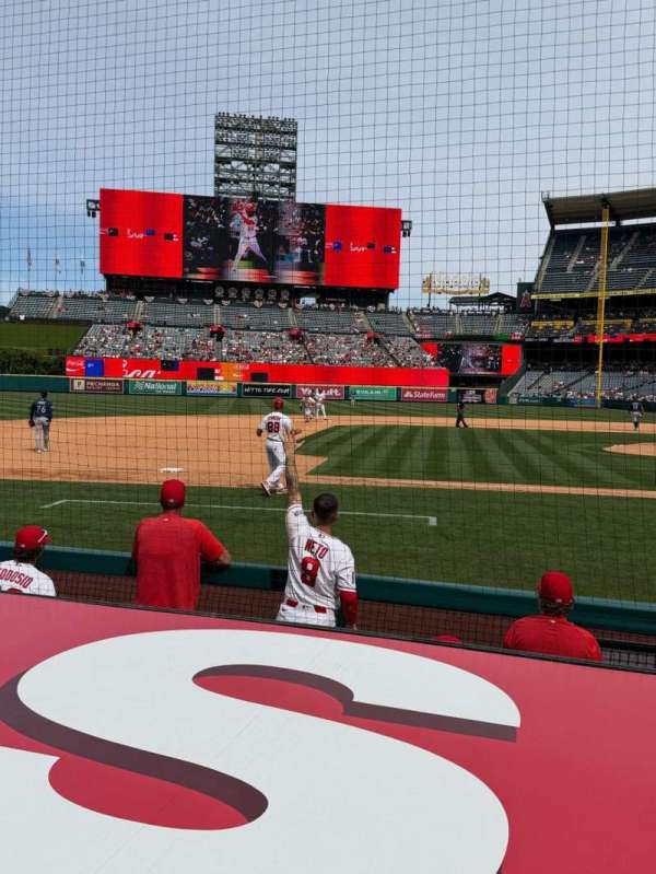 Angel Stadium, section: 112, row: D, seat: 1