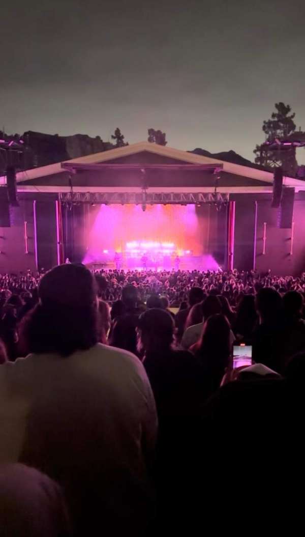 The Greek Theatre, section: B Right Center, row: Q, seat: 104