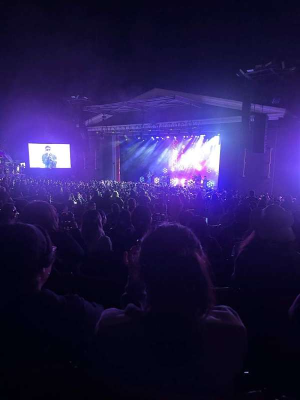 The Greek Theatre, section: B Right, row: E, seat: 40