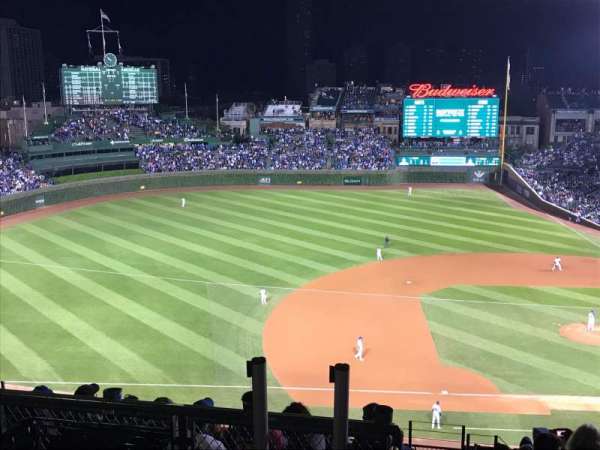 Wrigley Field, section: 410L, row: 1, seat: 20