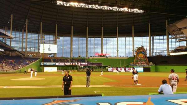 LoanDepot Park, section: 9, row: B, seat: 1