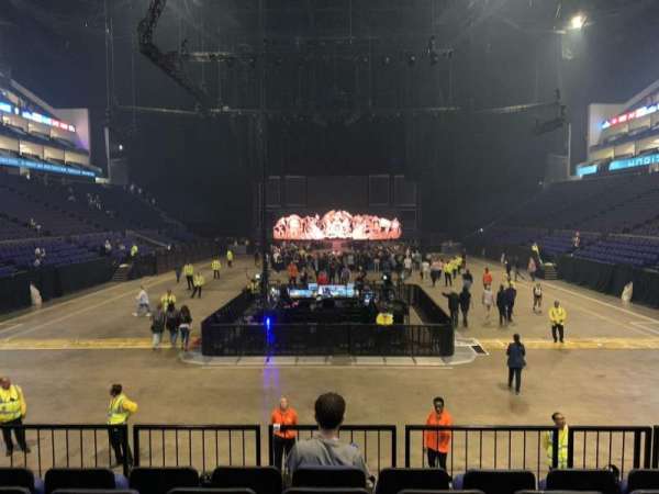 The O2, London, section: 107, row: M, seat: 25