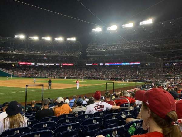 Nationals Park, section: 112, row: N, seat: 9
