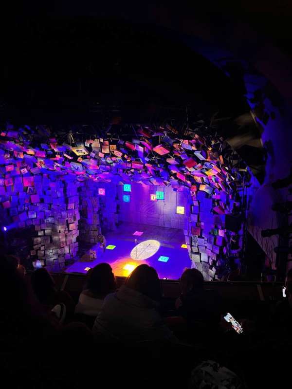 Cambridge Theatre, section: Upper Circle, row: E, seat: 5