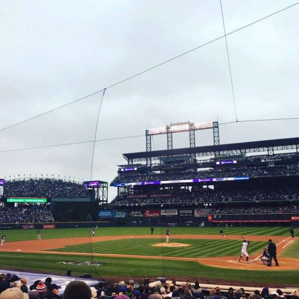 Coors Field, section: 134, row: 15, seat: 3