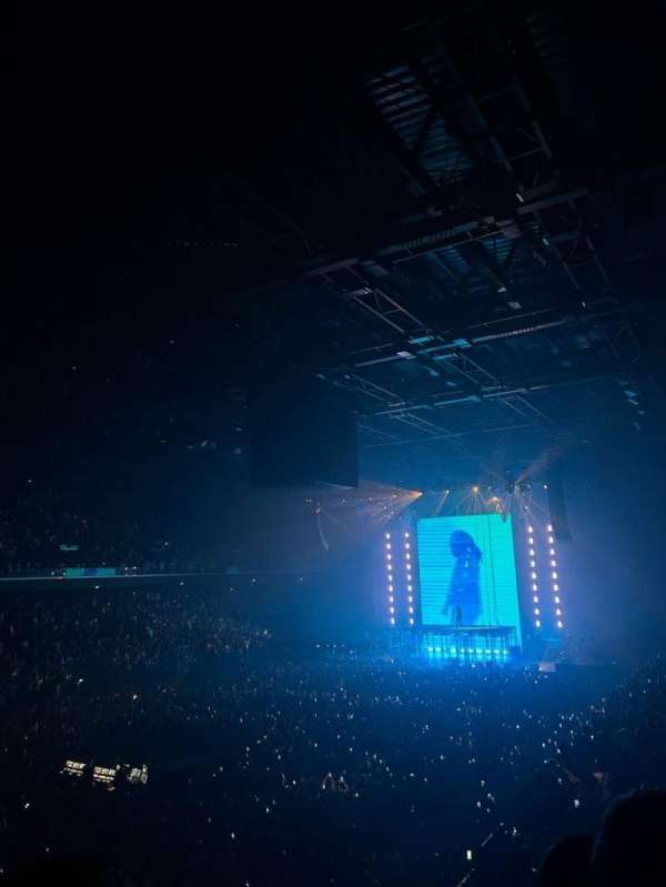Adidas Arena, section: O, row: 63, seat: 01
