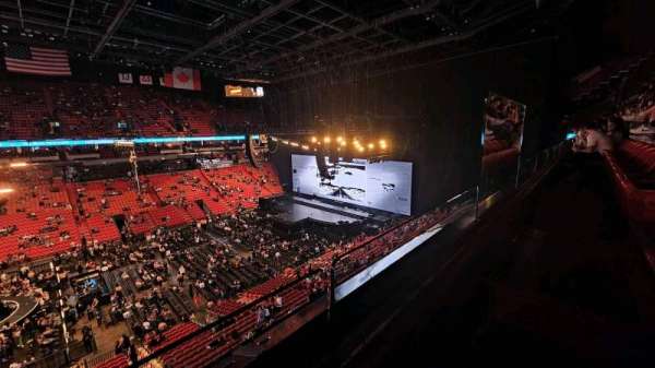 Kaseya Center, section: 310, row: 1, seat: 4
