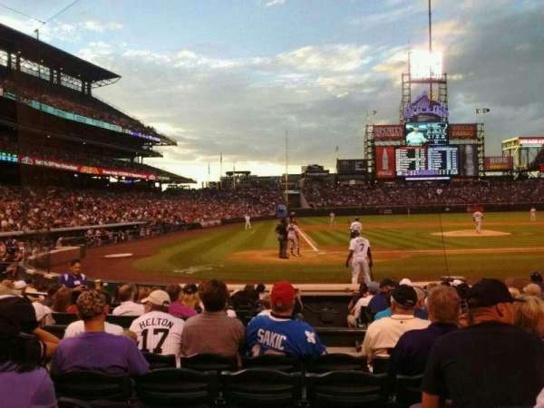 Coors Field, section: 126, row: 8, seat: 6