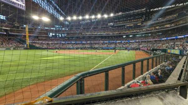 Globe Life Field, section: 2, row: 1, seat: 2