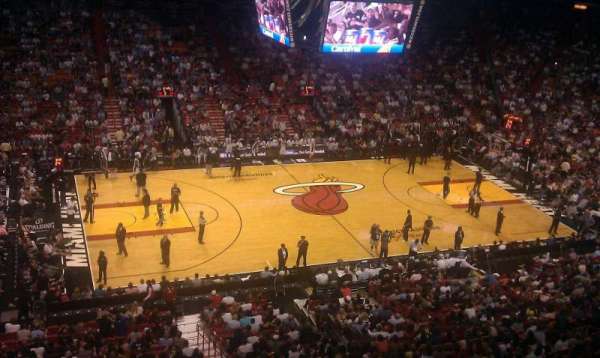 Kaseya Center, section: 326, row: 1, seat: 10
