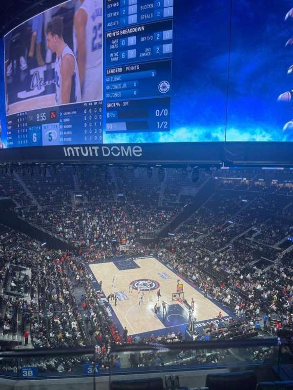 Intuit Dome, section: Terrace 3, row: 1, seat: 3