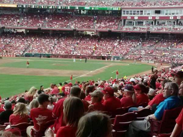 Great American Ball Park, section: 108, row: oo, seat: 1
