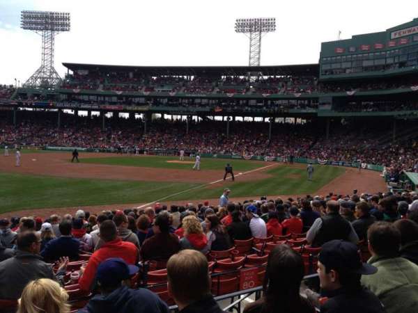 Fenway Park, section: Loge Box 162, row: EE, seat: 1