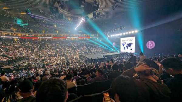 Oakland Arena, section: 101, row: 18, seat: 8
