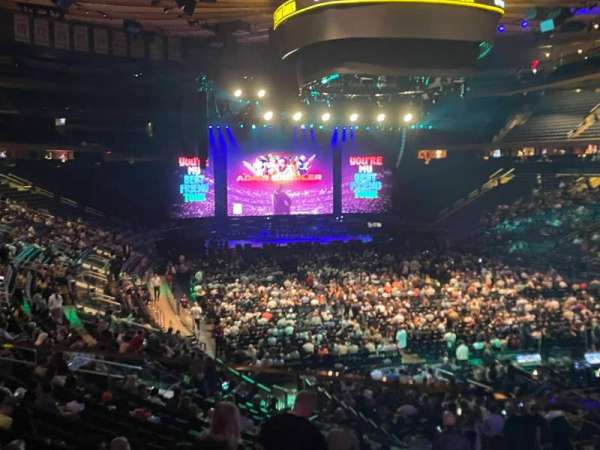 Madison Square Garden, section: 101, row: 20, seat: 8
