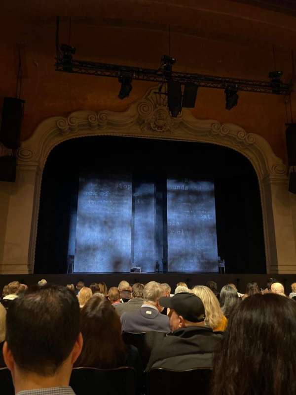 Pasadena Playhouse, section: Orch, row: H, seat: 20