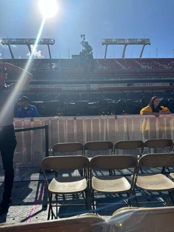Raymond James Stadium, section: L, row: 4, seat: 1