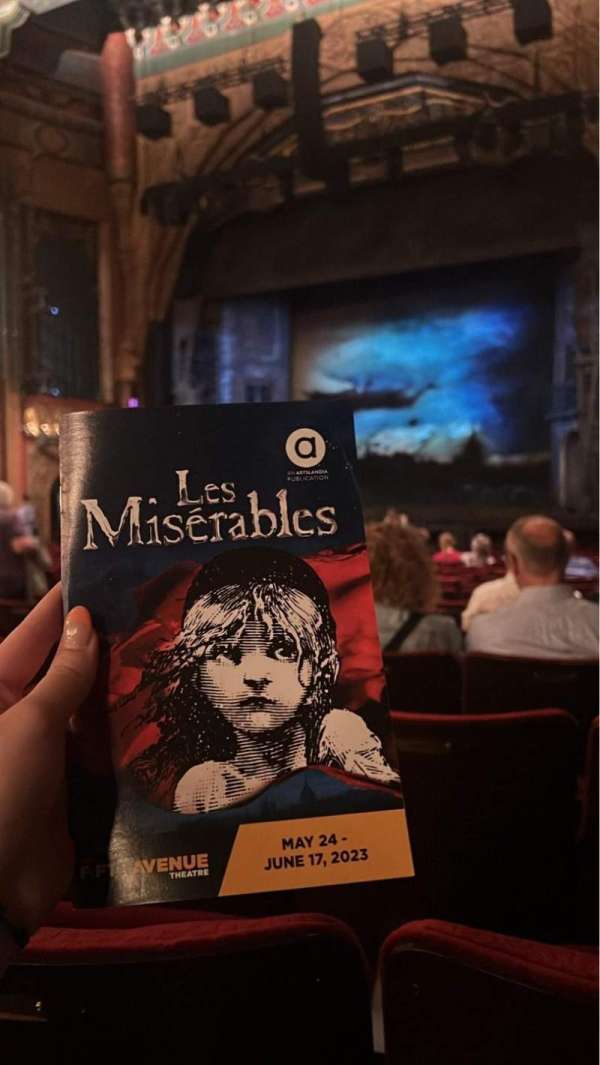 5th Avenue Theatre, section: Orchestra R, row: V, seat: 18,20