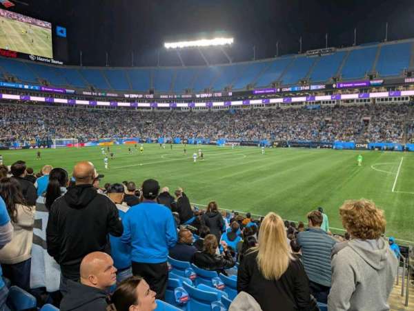 Bank of America Stadium, section: 109, row: 14, seat: 1