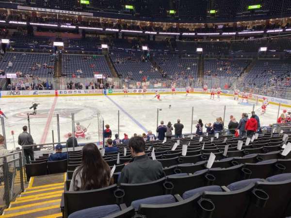 Nationwide Arena, section: 114, row: Q, seat: 17-18