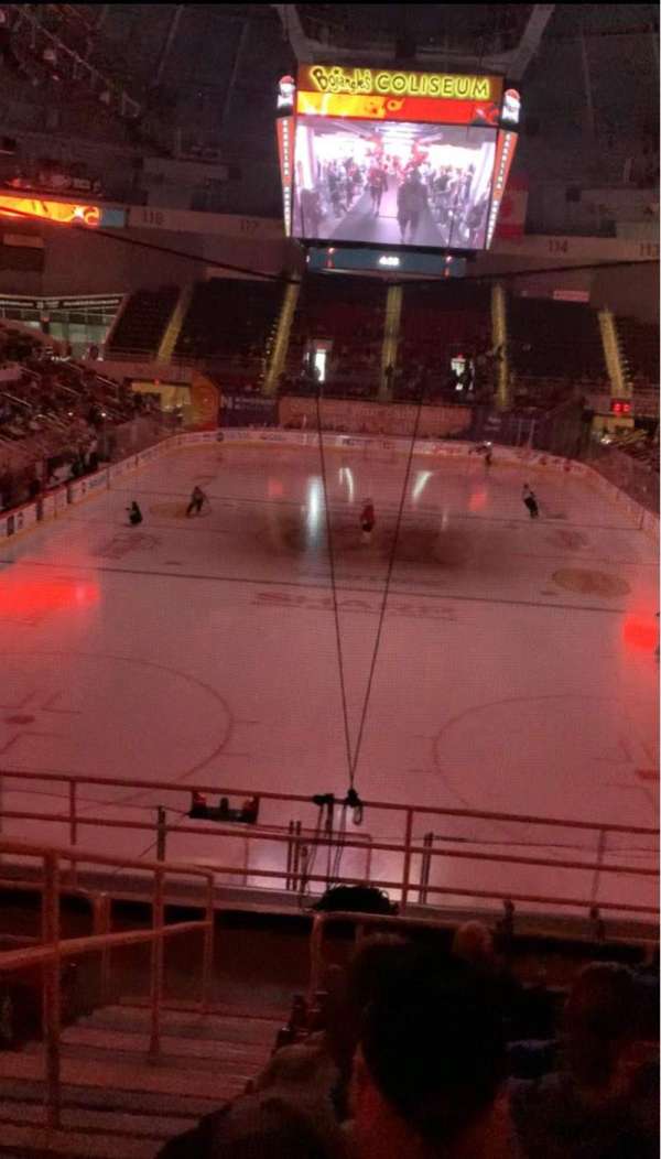 Bojangles' Coliseum, section: 101, row: J, seat: 14