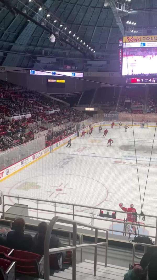 Bojangles' Coliseum, section: 101, row: J, seat: 14