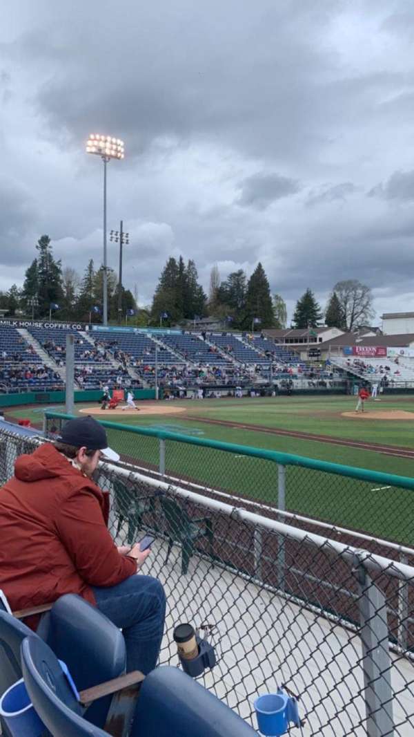 Everett Memorial Stadium, section: A, row: 5, seat: 3