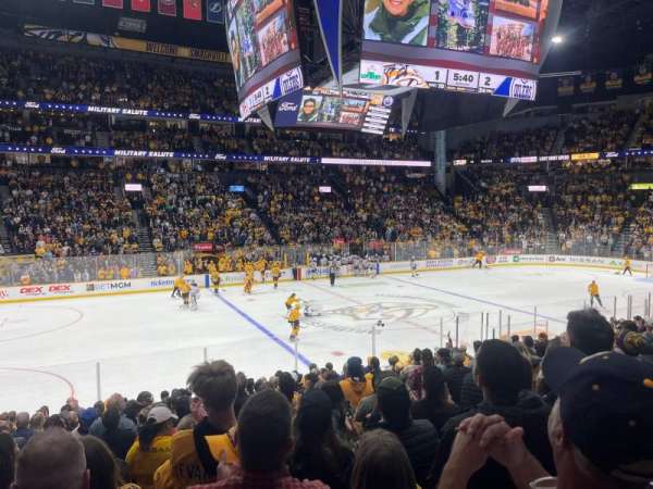 Bridgestone Arena, section: 104, row: D, seat: 6
