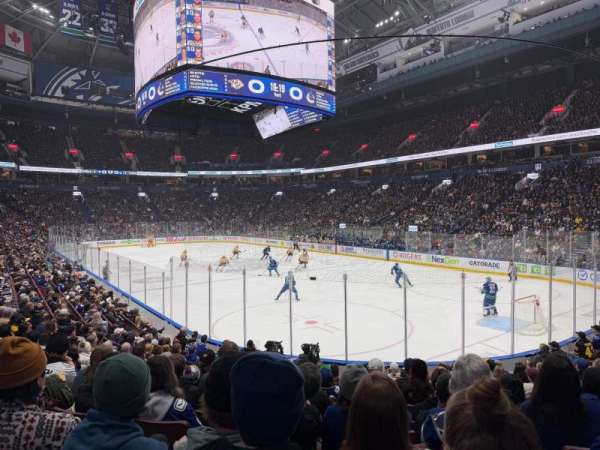 Rogers Arena, section: 102, row: 14, seat: 109