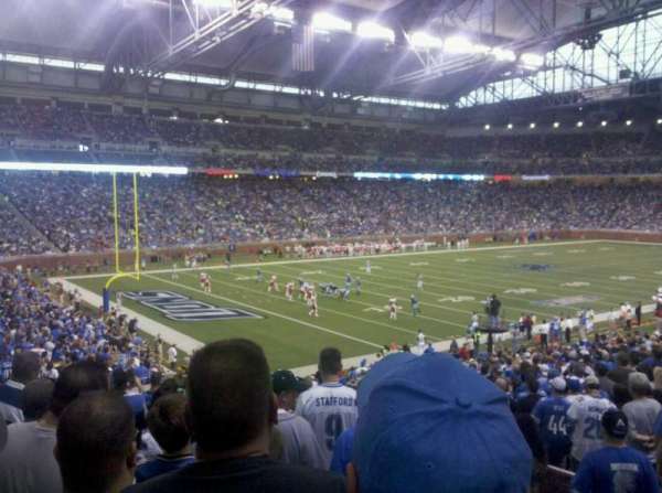 Ford Field, section: 100, row: 29, seat: 18