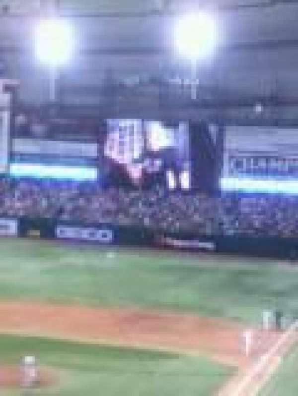 Tropicana Field, section: 205, row: 1